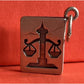 Vintage Sterling Silver LAW Book Charm