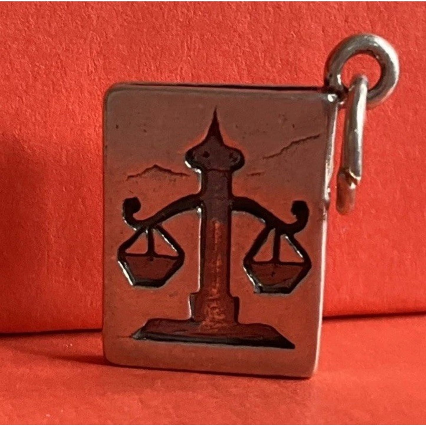Vintage Sterling Silver LAW Book Charm
