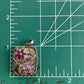 Sterling Silver 925 & 14K Gold Floral Pendant Pink Gemstone Flower Vintage Style