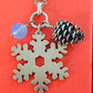 Preowned James Avery Retired Silver Winter Snowflake Pinecone And Bead Pendant