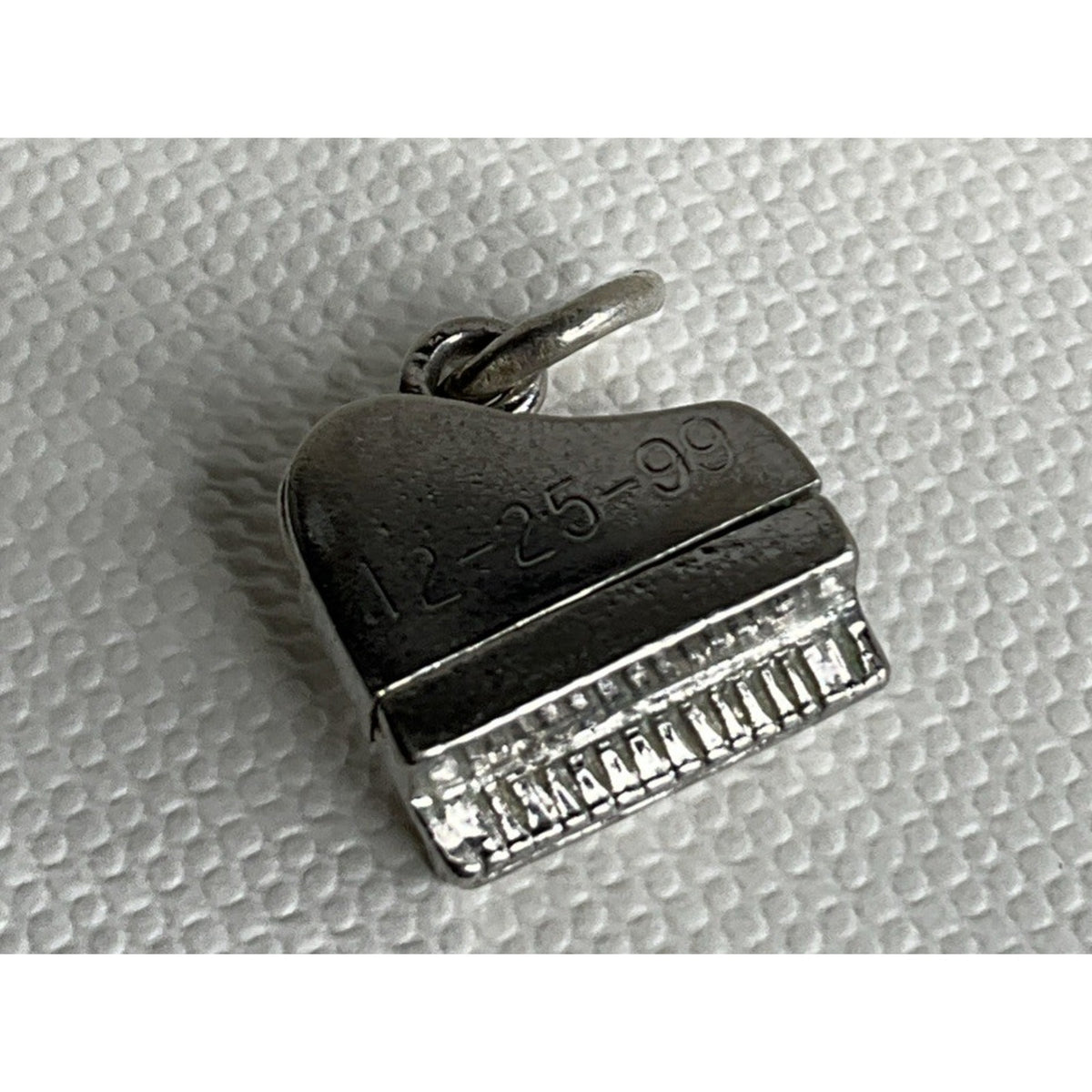 Vintage Sterling Silver Grand Piano Charm Pendant Musician Music Theme
