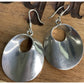 Vintage Taxco Sterling Silver Modernist Round Dangle Earrings TM-82 Taxco