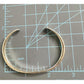 Pre owned James Avery Retired Silver Forged Hammered Cuff Bracelet M In JA Box & Pouch