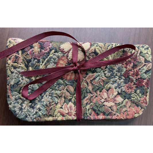 Brand New Vintage James Avery Jewelry Keeper Travel Roll Fabric Floral Retired