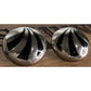 Vintage Mexico Signed IDM 925 Sterling Silver Black Dome Post Earrings 19g!