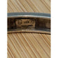 Vintage Italian 925 Sterling Silver Two Tone Gold Wash Textured Bracelet 7.25”