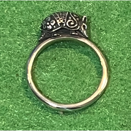 James Avery Retired Sterling Silver 3D Armadillo Ring Size 9 Pre-Owned