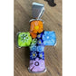 Sterling Silver Allan K Millefiori Murano Floral Glass Cross Pendant