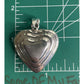 Vintage Sterling Silver Puffy Heart Pendant