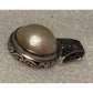 ATI 925 Sterling Silver Pearl Pendant Vintage Thai Balinese Scrollwork 6g