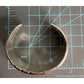 Vintage Sterling Silver Modernist Cuff Bracelet Heavy Ribbed Wide S-M 64 Grams!