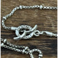 Vintage Links of London Bamboo Y Lariat Necklace Sterling Silver 925 18” Y2K