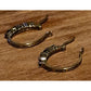 Vintage Ross Simons R925 Vermeil Amethyst Peridot Citrine Garnet Hoop Earrings