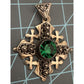 Vintage 935 Sterling Silver Jerusalem Crusaders Israeli Holy Land Cross Pendant