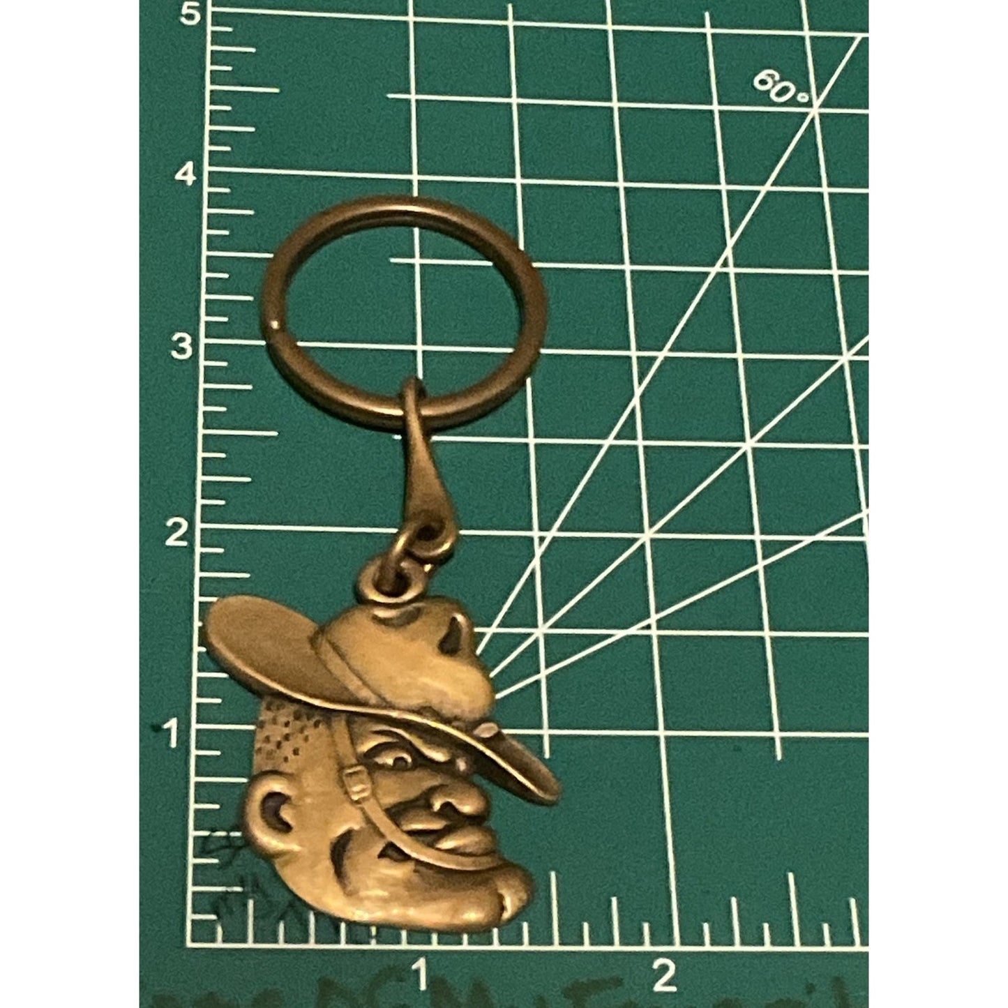 Pre Owned James Avery Retired Rare Texas A & M Bronze Sergeant Keychain TAMU Aggies
