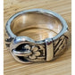 James Avery Retired Belt Buckle Floral Ring Sterling Silver Ring Size 6.5