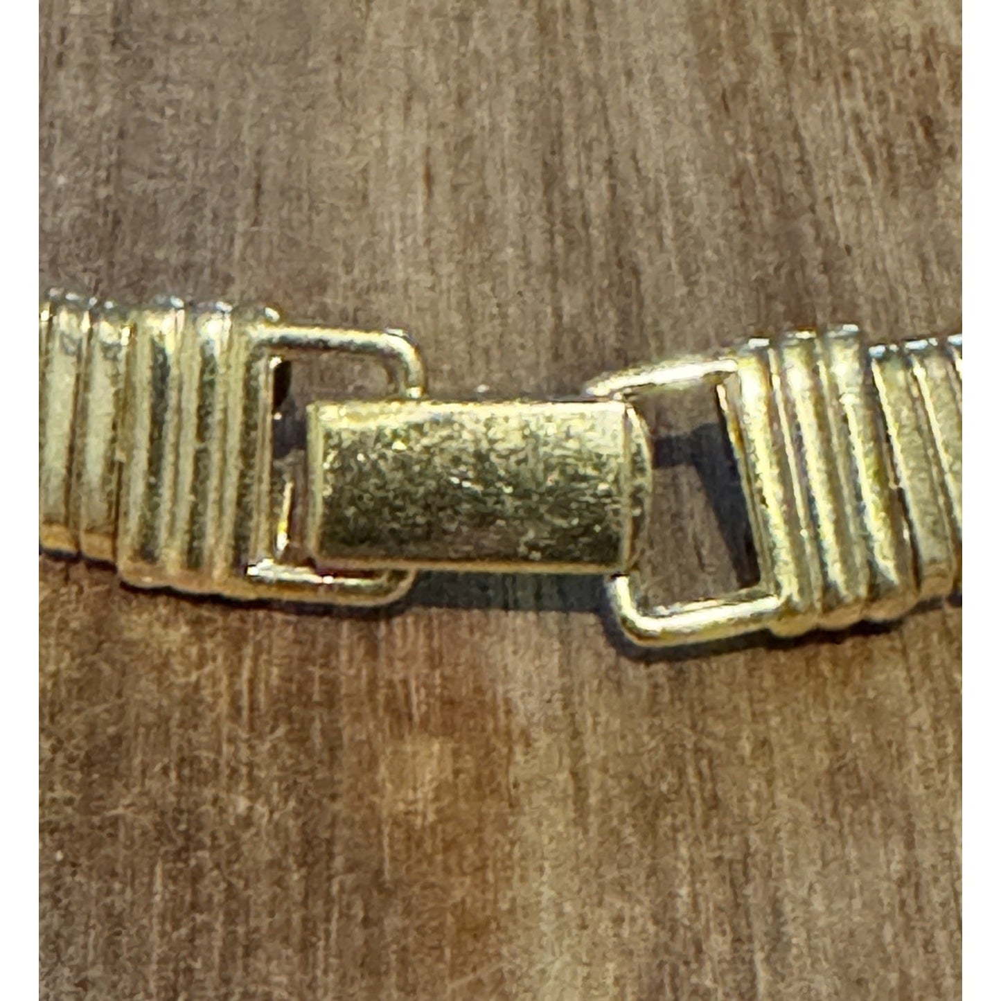 Vintage Kenneth J Lane for Avon Necklace Omega KJL Gold Tone Choker 17.5"