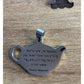 Vintage Sterling Silver Teapot Pendant Inspirational Quote Eleanor Roosevelt