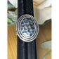 Vintage Premier Designs Hammered Oval Silver Tone Statement Ring Size 8.5 15grms