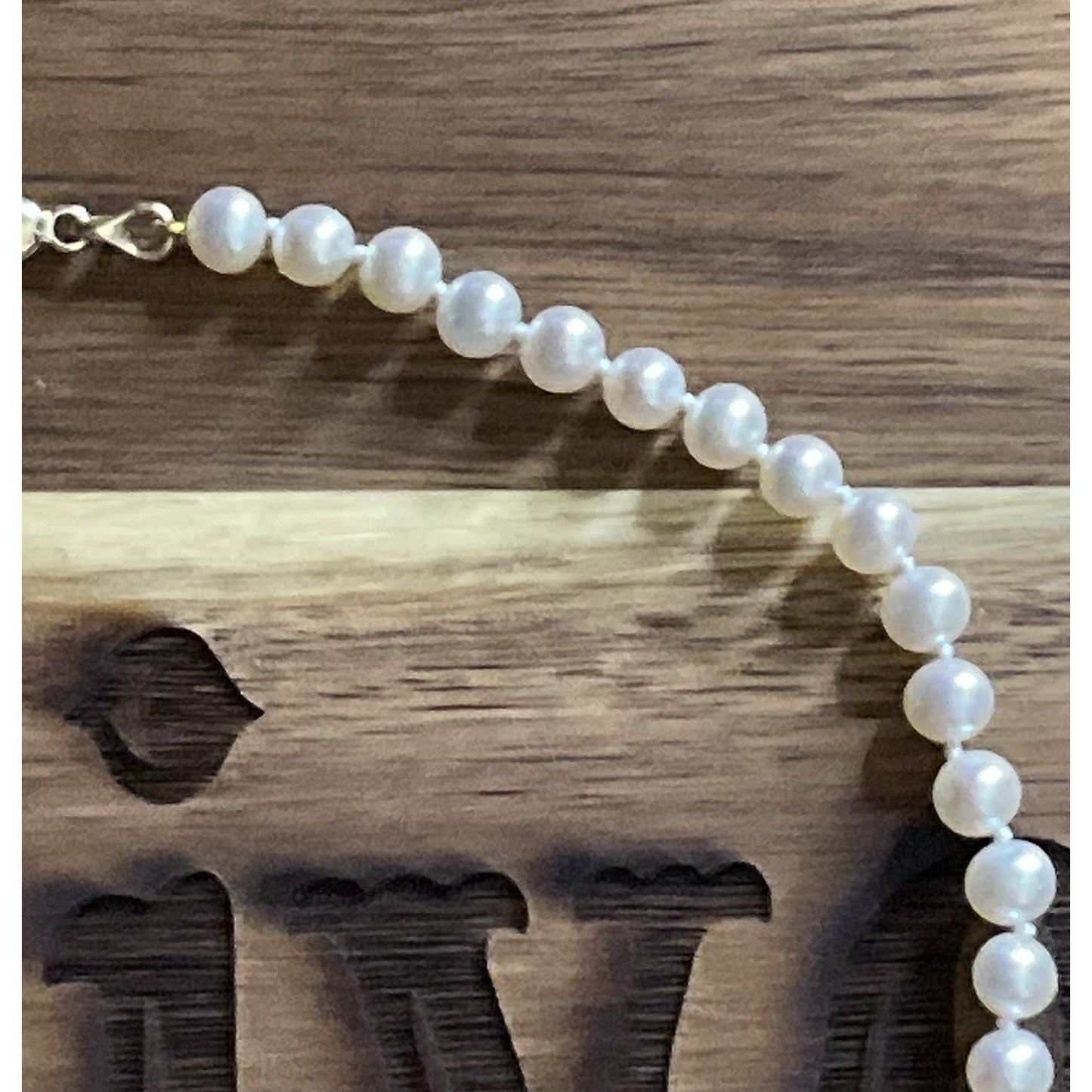 Pre owned James Avery 14k Gold 5mm Pearl Necklace 16” In JA Box