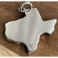 Retired James Avery Deep in the Heart Of Texas Hammered 925 & 14k Heart Pendant