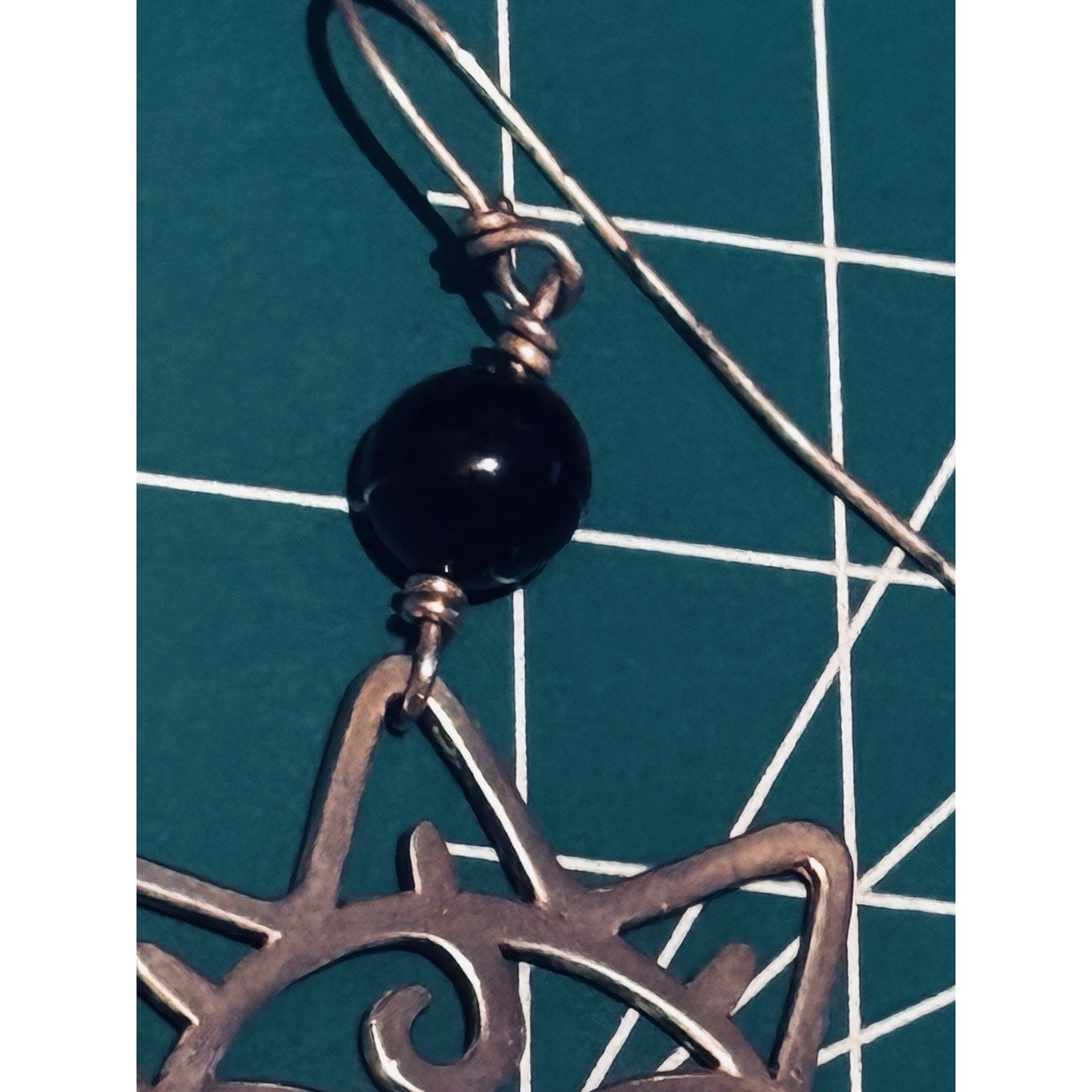 Retired RARE James Avery Sterling Celestial Sun & Moon Earrings Black Onyx 2.75”