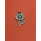 James Avery Retired Vintage Retro Large Silver Flower Charm Or Pendant Pre-Owned