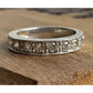 Sterling Silver CZ Eternity Band Ring Size 7.5 Milgrain Wedding Stack 925