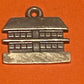 Preowned James Avery Retired Silver Cabin or Haunted House for Halloween Charm Bracelet