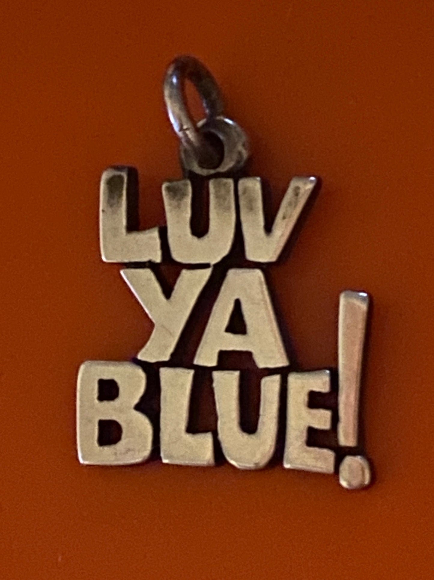 Pre-Owned EXTREMELY RARE James Avery Silver “Luv Ya Blue” Charm