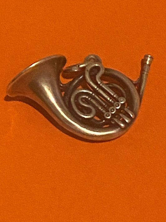 Preowned James Avery Retired Rare Silver French Horn Charm