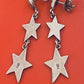 Preowned James Avery Retired RARE HARD TO FIND Silver Star Dangle Post Earrings