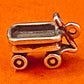 Preowned James Avery Retired Hard to Find Silver Wagon  Radio Flyer Charm