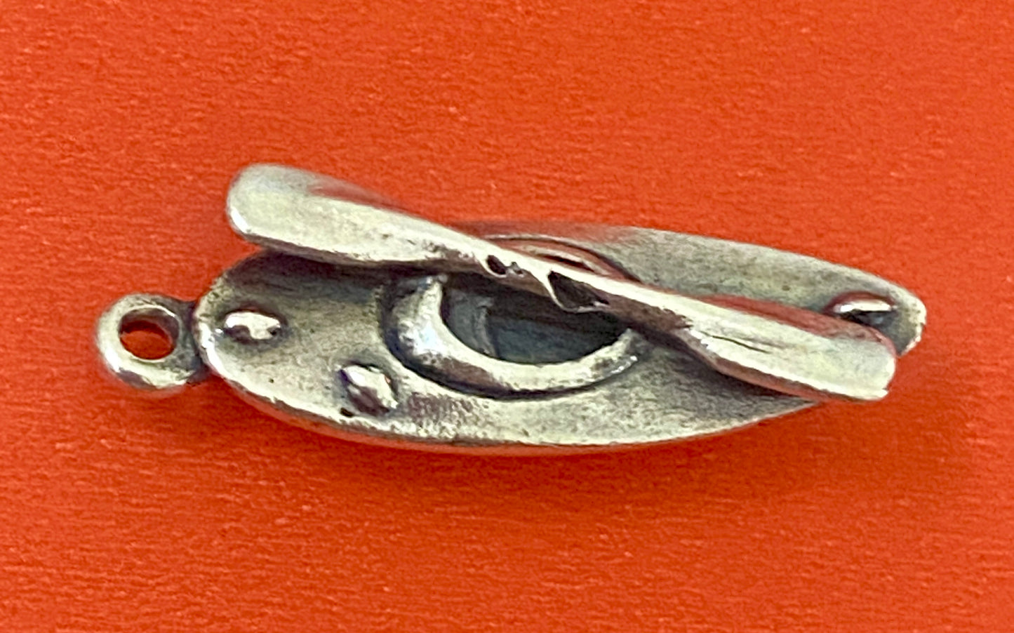 Preowned James Avery Retired Rare Silver Kayak Charm