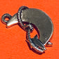 Preowned James Avery Retired Rare Silver Lasso Rope The Moon and Stars Charm