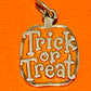 Preowned James Avery Retired Enamel and Silver Halloween Trick or Treat Pumpkin Charm