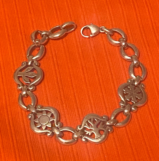 Preowned James Avery Retired Silver Four Seasons Bracelet