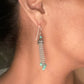 Pre-Owned James Avery Retired Silver Turquoise Tassel Ear Hooks Earrings