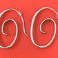 Preowned James Avery Retired Silver Swirl Loop Earrings