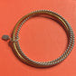 James Avery Retired Silver and Bronze Triple Stack Bangle Bracelets Size M