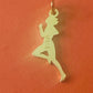 Preowned James Avery Retired Rare HTF 14k Gold Runner Charm