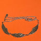 Preowned James Avery Retired HTF Large Silver 3 Feather Statement Necklace 19"