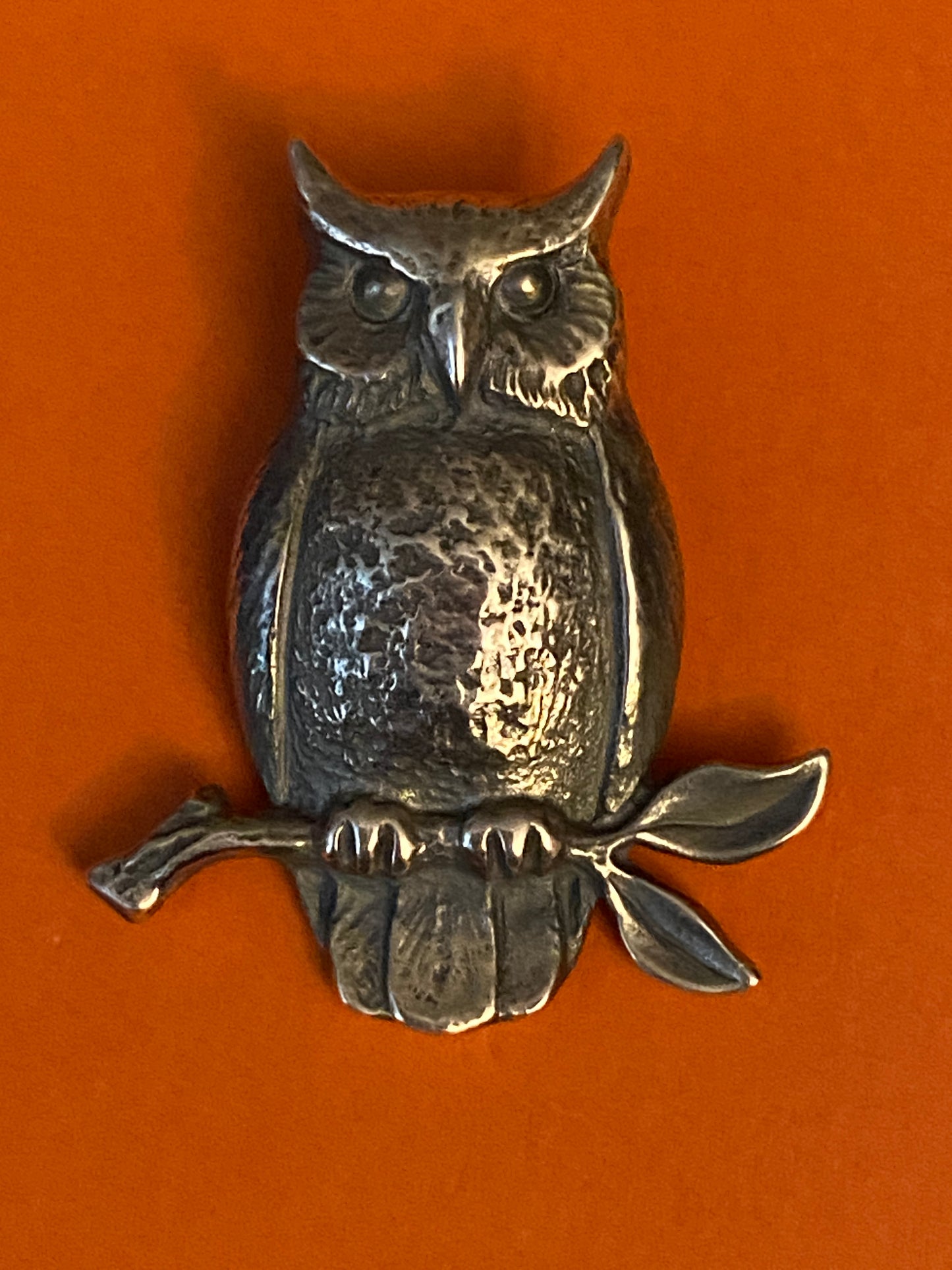 Preowned James Avery Vintage Retired Rare Silver Owl Charm or Pendant