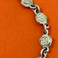 Preowned James Avery Retired Hard to Find 14k Gold Rose Bracelet 7.5”