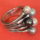 Preowned James Avery Retired Burgeon Pearl Ring Size 8 Mint Condition