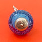 Preowned James Avery Retired Heavenly Angel Blue Art Glass Bead Finial Charm