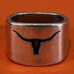 Preowned James Avery Retired HTF Longhorn Ring Size 8.5