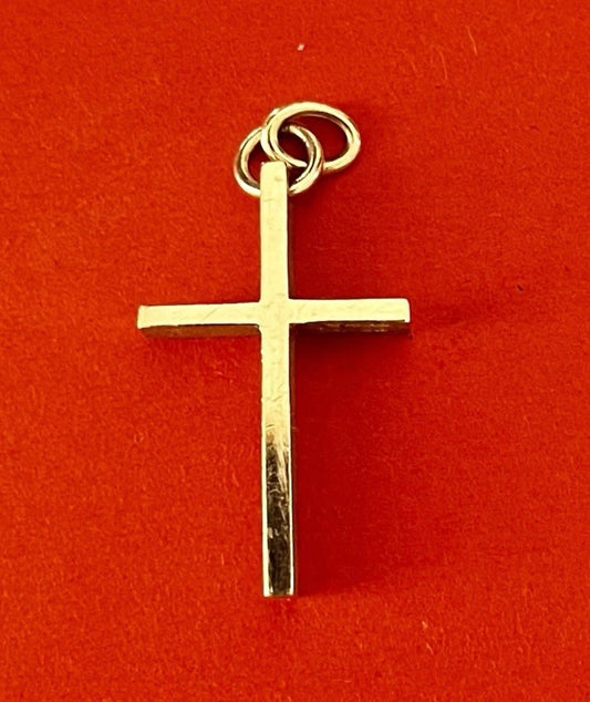Preowned James Avery Retired 14k Gold Deep Latin Cross Pendant 1” 3g