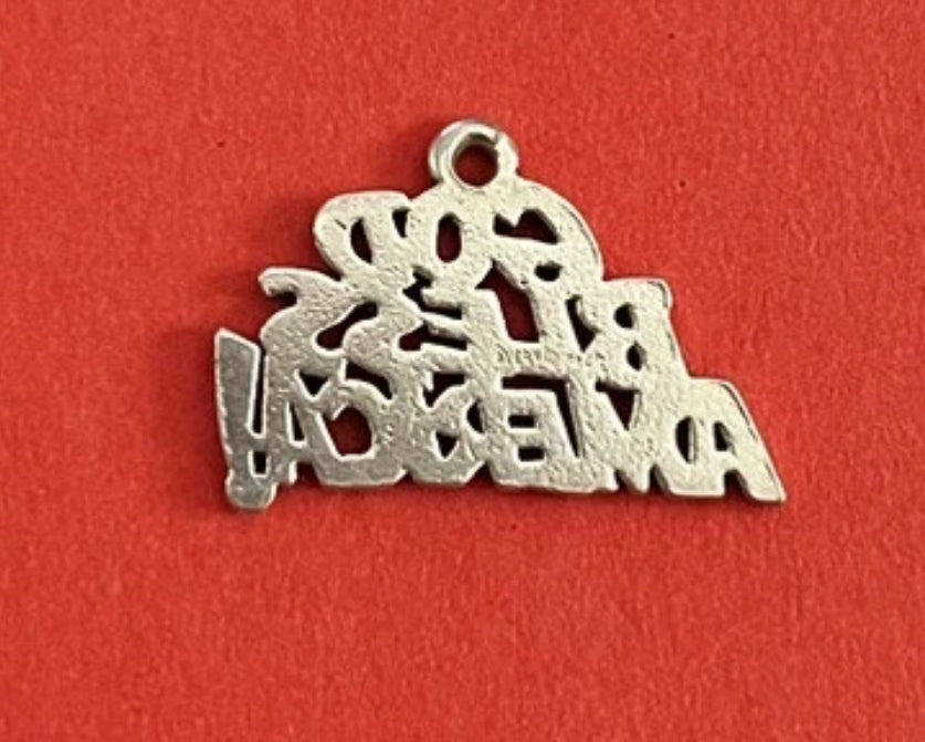 Preowned James Avery Retired Sterling Silver God Bless America Charm