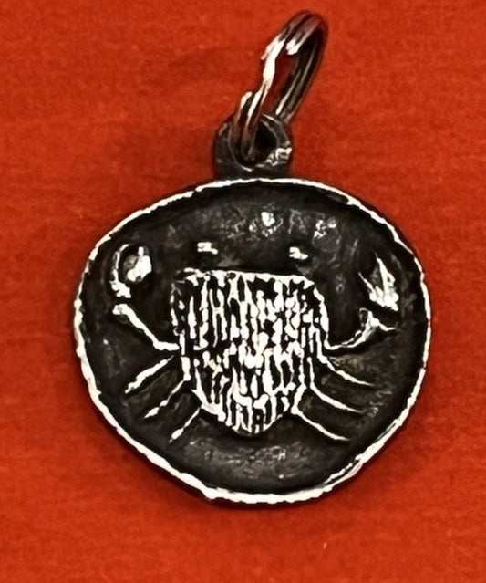 Preowned James Avery Retired VINTAGE Silver Cancer Zodiac Crab Charm